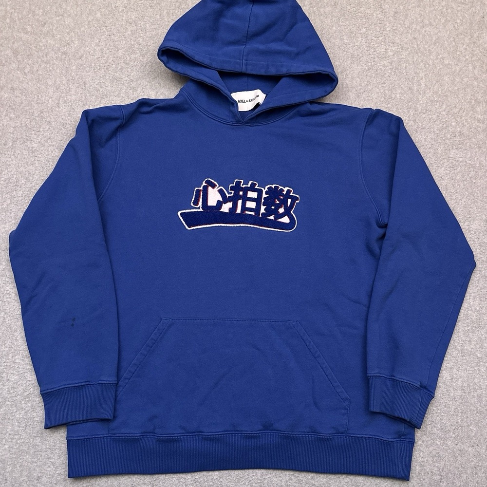Axel Arigato Hoodie Mens Medium Pullover Sweatshirt Blue Designer Streetwear‎